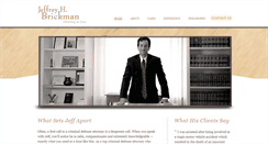 Desktop Screenshot of jeffbrickmanlaw.com